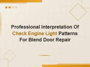 Common Diagnostic Errors: Blend Door Codes Explained